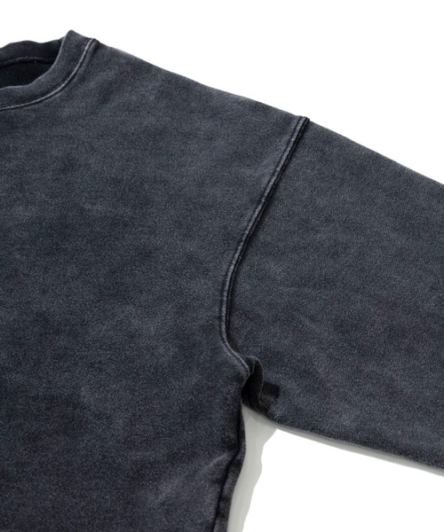 SCREEN STARS（スクリーンスターズ）の「SCREEN STARS/スクリーンスターズ　CHEMICAL WASH SHORT CREW NECK 【GSC別注】（スウェット・メンズ・ブラック/オートミール/レッド・MEDIUM/LARGE/X-LARGE）」の4枚目の写真