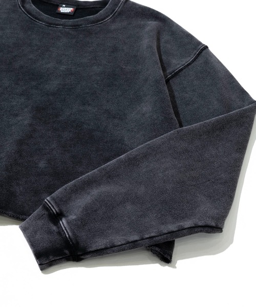 SCREEN STARS（スクリーンスターズ）の「SCREEN STARS/スクリーンスターズ　CHEMICAL WASH SHORT CREW NECK 【GSC別注】（スウェット・メンズ・ブラック/オートミール/レッド・MEDIUM/LARGE/X-LARGE）」の5枚目の写真