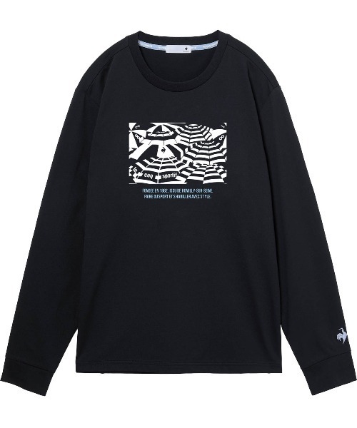 le coq sportif(ルコックスポルティフ)の「【ルコックスポルティフ】吸汗速乾/ストレッチ/UVカット/遮熱ヘランカ長袖Tシャツ(Tシャツ/カットソー・レディース・ネイビー/ピンク/ホワイト/ブルー・S/M/L/XL)」の17枚目の写真