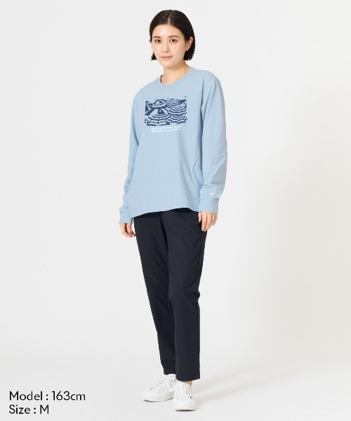 le coq sportif(ルコックスポルティフ)の「【ルコックスポルティフ】吸汗速乾/ストレッチ/UVカット/遮熱ヘランカ長袖Tシャツ(Tシャツ/カットソー・レディース・ネイビー/ピンク/ホワイト/ブルー・S/M/L/XL)」の20枚目の写真