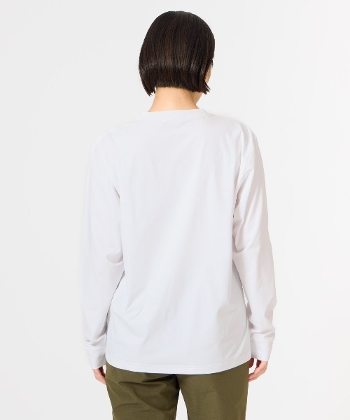 le coq sportif(ルコックスポルティフ)の「【ルコックスポルティフ】吸汗速乾/ストレッチ/UVカット/遮熱ヘランカ長袖Tシャツ(Tシャツ/カットソー・レディース・ネイビー/ピンク/ホワイト/ブルー・S/M/L/XL)」の10枚目の写真