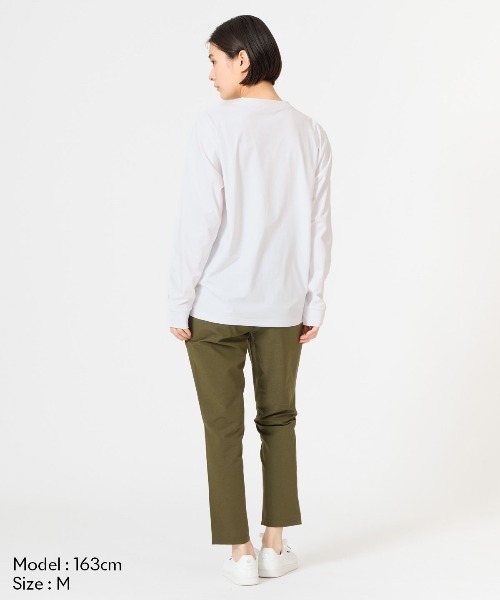 le coq sportif(ルコックスポルティフ)の「【ルコックスポルティフ】吸汗速乾/ストレッチ/UVカット/遮熱ヘランカ長袖Tシャツ(Tシャツ/カットソー・レディース・ネイビー/ピンク/ホワイト/ブルー・S/M/L/XL)」の5枚目の写真