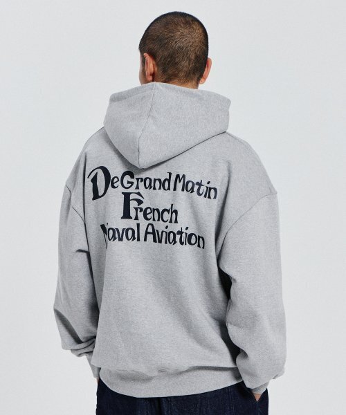DE GRAND MATIN(ディグランドマーティン)の「V.HEAVY HOOD SWEAT DE_MELANGE GRAY(パーカー・メンズ・その他・FREE)」の1枚目の写真