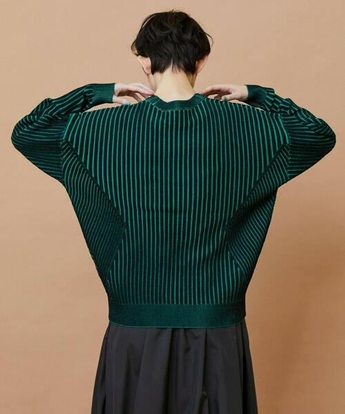 FRAPBOIS(フラボア)の「プレーティンニット プルオーバー(ニット/セーター・レディース・ベージュ/チャコールグレー・1)」の16枚目の写真