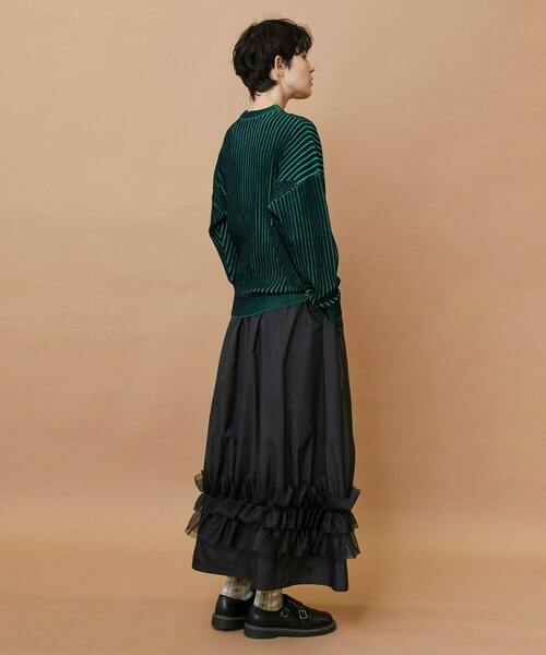 FRAPBOIS(フラボア)の「プレーティンニット プルオーバー(ニット/セーター・レディース・ベージュ/チャコールグレー・1)」の20枚目の写真