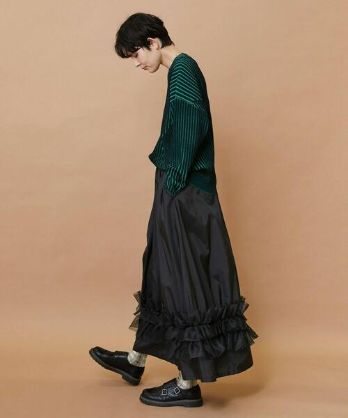 FRAPBOIS(フラボア)の「プレーティンニット プルオーバー(ニット/セーター・レディース・ベージュ/チャコールグレー・1)」の22枚目の写真