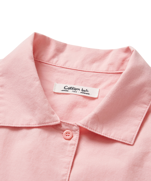 COTTON BELL(コットンベル)の「ワイドカラー ポケットシャツ - ピンク(シャツ/ブラウス・レディース・その他・FREE)」の4枚目の写真