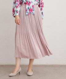 LAURA ASHLEY（ローラアシュレイ）の「【定番人気！洗える／ウエストゴム仕様】ソフトサテンプリーツスカート（スカート）」