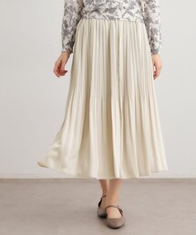 LAURA ASHLEY（ローラアシュレイ）の「【定番人気！洗える／ウエストゴム仕様】ソフトサテンプリーツスカート（スカート）」