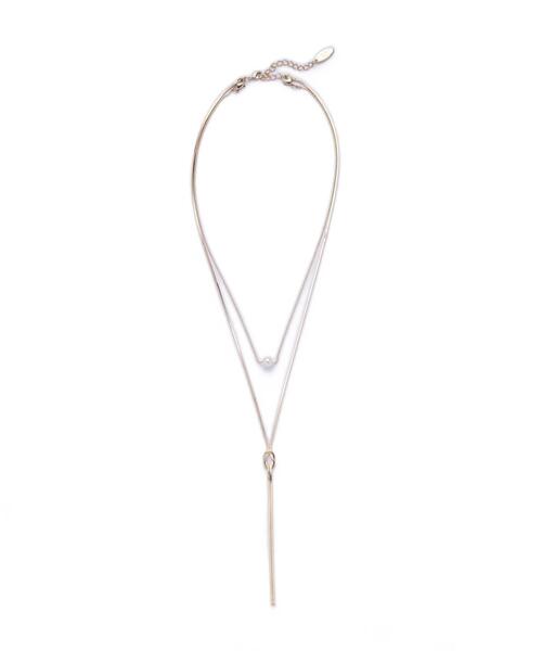 NATURAL BEAUTY BASIC（ナチュラルビューティーベーシック）の「3wayノットネックレス（ネックレス・レディース・シルバー/ゴールド・ﾌﾘ-）」の2枚目の写真
