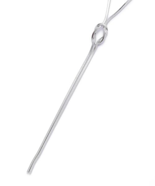 NATURAL BEAUTY BASIC（ナチュラルビューティーベーシック）の「3wayノットネックレス（ネックレス・レディース・シルバー/ゴールド・ﾌﾘ-）」の3枚目の写真