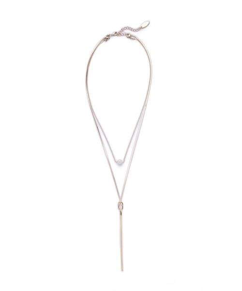 NATURAL BEAUTY BASIC（ナチュラルビューティーベーシック）の「3wayノットネックレス（ネックレス・レディース・シルバー/ゴールド・ﾌﾘ-）」の2枚目の写真