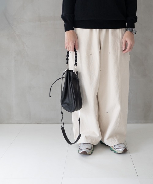 Senti(センティ)の「Dyneema Leather MEDICINE BAG L+HAND STRAP / ダイニーマレザー メディスンバッグ L+ハンドストラップ(ショルダーバッグ・メンズ・ブラック系その他/ブラック・FREE)」の21枚目の写真