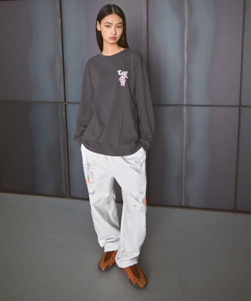 LMCの「SLEEPING BEAR LONG SLV TEE charcoal(Tシャツ/カットソー・レディース・その他・M/L/XL)」の2枚目の写真