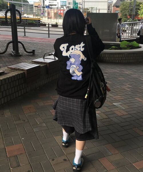 LMCの「SLEEPING BEAR LONG SLV TEE charcoal(Tシャツ/カットソー・レディース・その他・M/L/XL)」の8枚目の写真