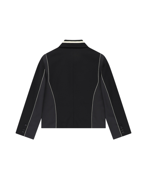 MEA（メア）の「PANELED RACING JACKET [BLACK]（テーラードジャケット・メンズ・ブラック・FREE）」の3枚目の写真