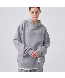 DANGLEDROP（ダングルドロップ）の「サークル刺繍フードメランジェグレー（パーカー）」