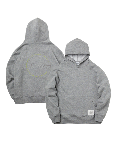 DANGLEDROP（ダングルドロップ）の「サークル刺繍フードメランジェグレー（パーカー・レディース・その他・L）」の2枚目の写真