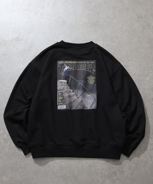 THRASHER(スラッシャー)の「【THRASHER/スラッシャー】裏毛 マガジンプリント クルーネック スウェット トレーナー(スウェット・メンズ・アッシュグレー/ブラウン/ブラック・L/XL/M)」の5枚目の写真