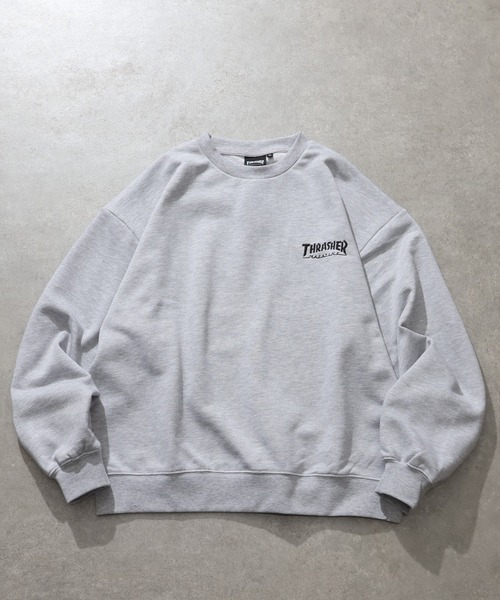 THRASHER(スラッシャー)の「【THRASHER/スラッシャー】裏毛 マガジンプリント クルーネック スウェット トレーナー(スウェット・メンズ・アッシュグレー/ブラウン/ブラック・L/XL/M)」の6枚目の写真