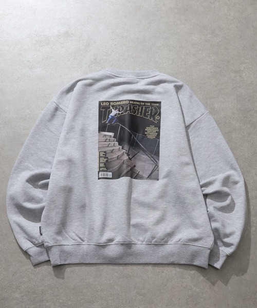 THRASHER(スラッシャー)の「【THRASHER/スラッシャー】裏毛 マガジンプリント クルーネック スウェット トレーナー(スウェット・メンズ・アッシュグレー/ブラウン/ブラック・L/XL/M)」の7枚目の写真