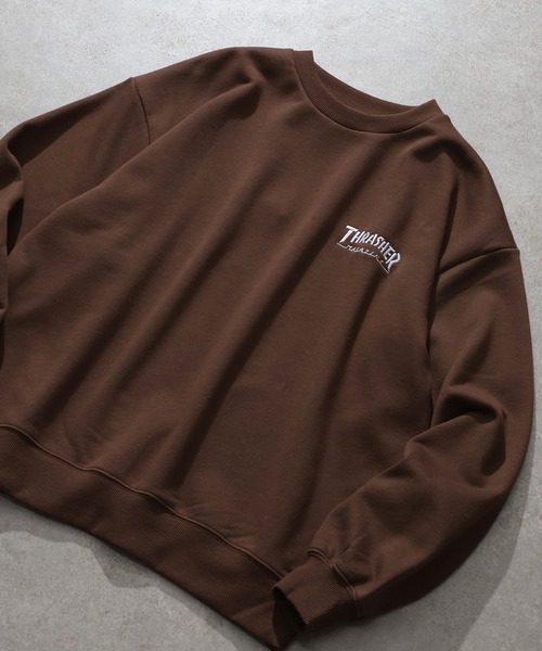 THRASHER(スラッシャー)の「【THRASHER/スラッシャー】裏毛 マガジンプリント クルーネック スウェット トレーナー(スウェット・メンズ・アッシュグレー/ブラウン/ブラック・L/XL/M)」の16枚目の写真