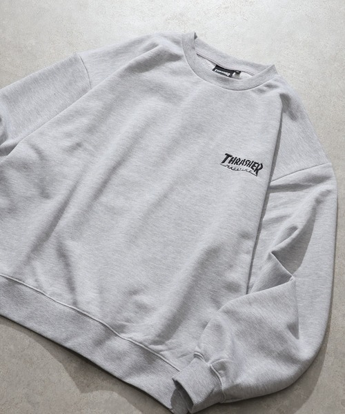 THRASHER(スラッシャー)の「【THRASHER/スラッシャー】裏毛 マガジンプリント クルーネック スウェット トレーナー(スウェット・メンズ・アッシュグレー/ブラウン/ブラック・L/XL/M)」の13枚目の写真