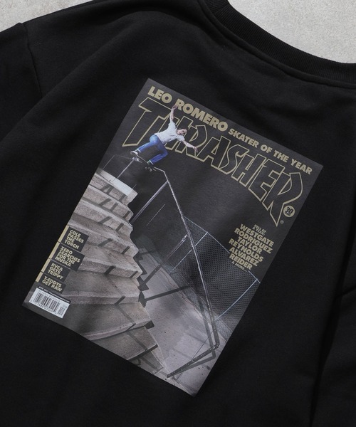 THRASHER(スラッシャー)の「【THRASHER/スラッシャー】裏毛 マガジンプリント クルーネック スウェット トレーナー(スウェット・メンズ・アッシュグレー/ブラウン/ブラック・L/XL/M)」の12枚目の写真