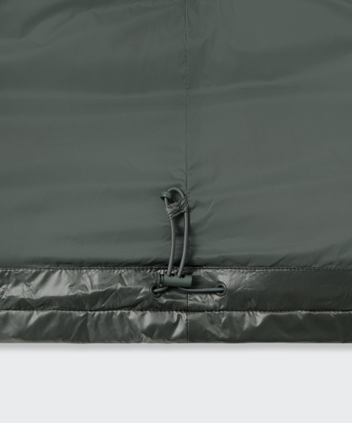 MUSINSA STANDARD WOMAN（ムシンサスタンダードウーマン）の「ウィメンズデイリープファーグロッシーショートダウンジャケット[セージ]（ダウンジャケット/コート・レディース・その他・LARGE/MEDIUM/SMALL）」の6枚目の写真