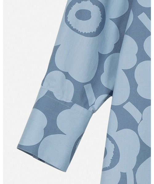 marimekko（マリメッコ）の「Kuvitelma Unikko / shirt dress（ワンピース・レディース・ライトピンク/ライトブルー・36/34/40）」の12枚目の写真