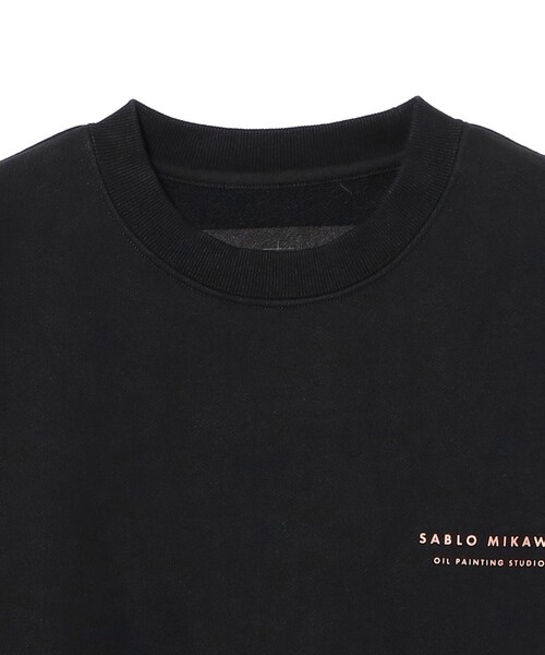 BEAMS T（ビームスティー）の「Sablo Mikawa / Crewneck Sweatshirt（スウェット・メンズ・ブラック・SMALL/MEDIUM/LARGE/X-LARGE）」の3枚目の写真