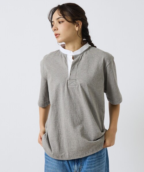 Barbarian(バーバリアン)の「【BARBARIAN / バーバリアン】Henley Collar Short / ヘンリーカラ―ショート(Tシャツ/カットソー・メンズ・グレー/ライトベージュ/ネイビー・XL/L/M/S)」の1枚目の写真