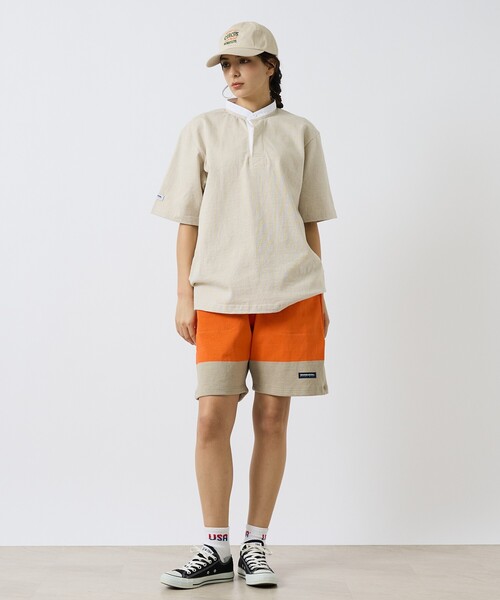 Barbarian(バーバリアン)の「【BARBARIAN / バーバリアン】Henley Collar Short / ヘンリーカラ―ショート(Tシャツ/カットソー・メンズ・グレー/ライトベージュ/ネイビー・XL/L/M/S)」の4枚目の写真