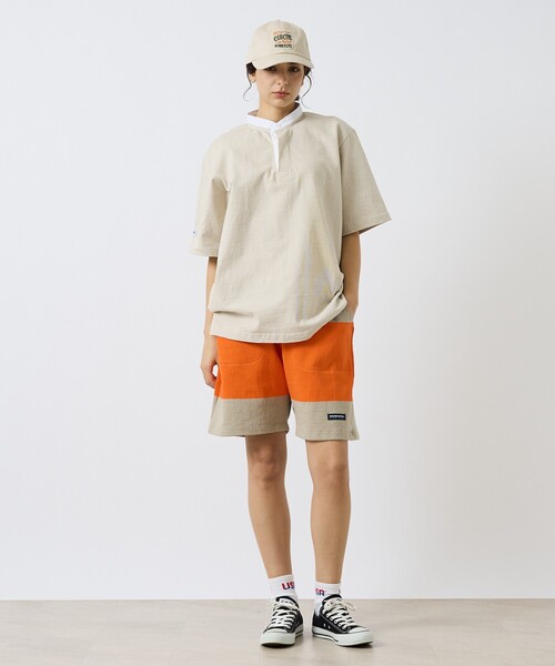 Barbarian(バーバリアン)の「【BARBARIAN / バーバリアン】Henley Collar Short / ヘンリーカラ―ショート(Tシャツ/カットソー・メンズ・グレー/ライトベージュ/ネイビー・XL/L/M/S)」の5枚目の写真