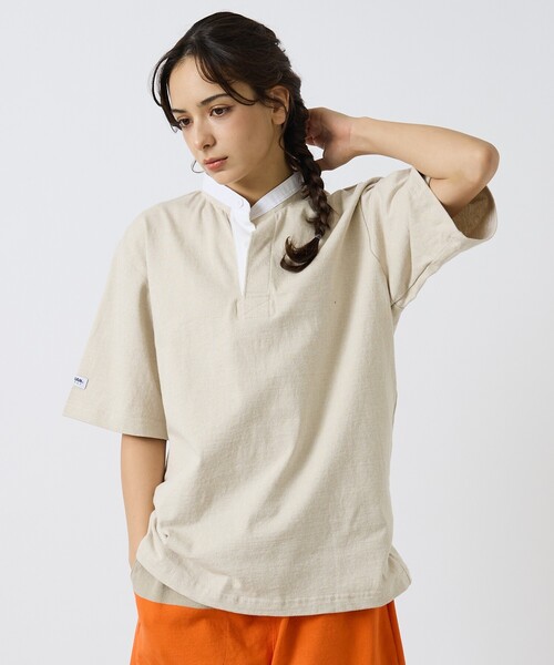 Barbarian(バーバリアン)の「【BARBARIAN / バーバリアン】Henley Collar Short / ヘンリーカラ―ショート(Tシャツ/カットソー・メンズ・グレー/ライトベージュ/ネイビー・XL/L/M/S)」の7枚目の写真