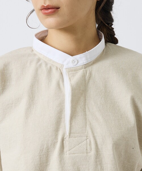 Barbarian(バーバリアン)の「【BARBARIAN / バーバリアン】Henley Collar Short / ヘンリーカラ―ショート(Tシャツ/カットソー・メンズ・グレー/ライトベージュ/ネイビー・XL/L/M/S)」の10枚目の写真