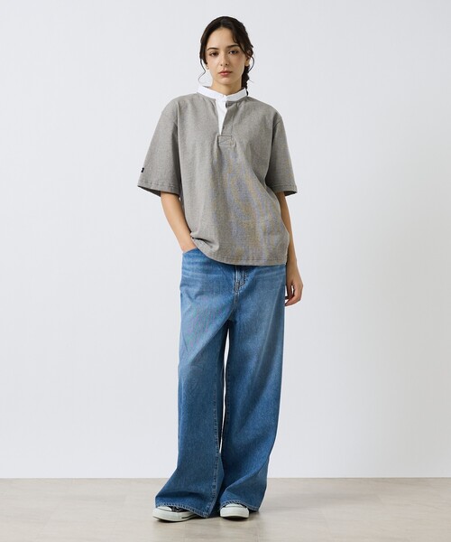 Barbarian(バーバリアン)の「【BARBARIAN / バーバリアン】Henley Collar Short / ヘンリーカラ―ショート(Tシャツ/カットソー・メンズ・グレー/ライトベージュ/ネイビー・XL/L/M/S)」の16枚目の写真