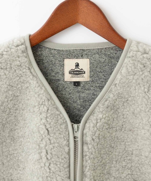 ABBEY MARKET（アビーマーケット）の「COLD BREAKER LONG LENGTH VEST  CAMPA  コールドブレイカー ロング丈ベスト（ベスト・レディース・チャコールグレー/ブラウン/シルバーグレー/ライトベージュ/ブラック・SMALL）」の9枚目の写真