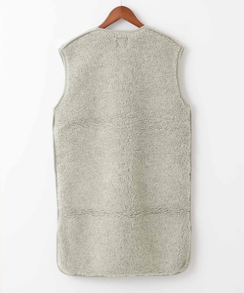 ABBEY MARKET（アビーマーケット）の「COLD BREAKER LONG LENGTH VEST  CAMPA  コールドブレイカー ロング丈ベスト（ベスト・レディース・チャコールグレー/ブラウン/シルバーグレー/ライトベージュ/ブラック・SMALL）」の10枚目の写真