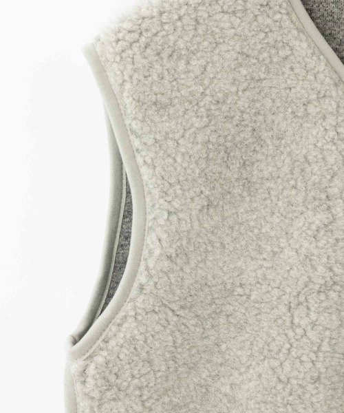 ABBEY MARKET（アビーマーケット）の「COLD BREAKER LONG LENGTH VEST  CAMPA  コールドブレイカー ロング丈ベスト（ベスト・レディース・チャコールグレー/ブラウン/シルバーグレー/ライトベージュ/ブラック・SMALL）」の12枚目の写真