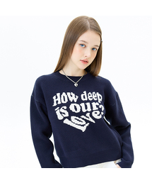 LUVISTRUE | MZ LOVE KNIT(NAVY)(ニット/セーター)
