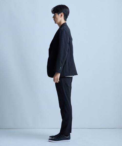 UNION STATION（ユニオンステーション）の「テックチリメンテーラードジャケット（テーラードジャケット・メンズ・ブラック/ベージュ・S/M/L/LL）」の11枚目の写真