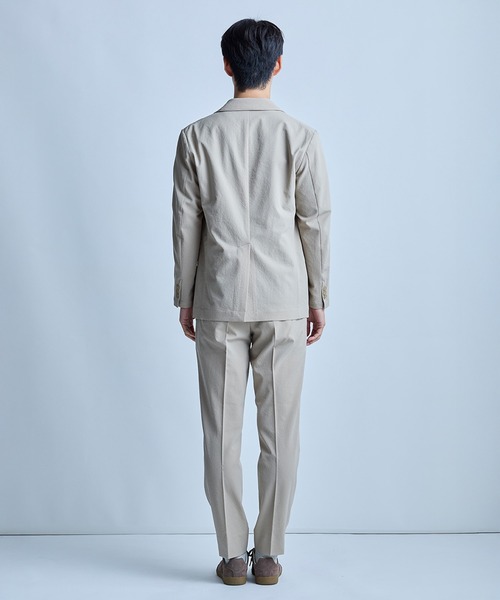 UNION STATION（ユニオンステーション）の「テックチリメンテーラードジャケット（テーラードジャケット・メンズ・ブラック/ベージュ・S/M/L/LL）」の7枚目の写真