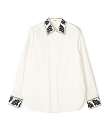 MACPHEE（マカフィー）の「リーフエンブロイダリー レギュラーカラーシャツ（シャツ/ブラウス）」