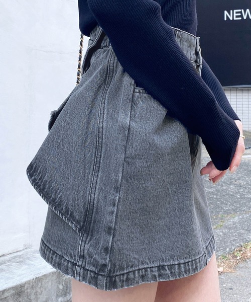 INGNI（イング）の「バックリボンデニムタイトスカート（デニムスカート・レディース・ブルー/グレー・FREE）」の6枚目の写真