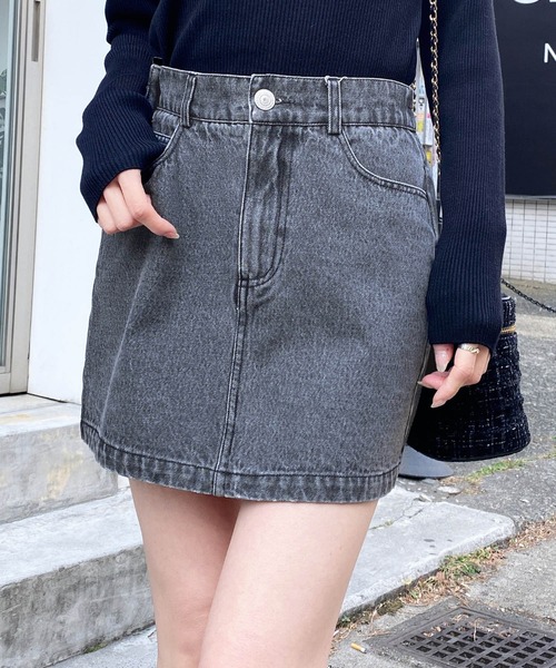 INGNI（イング）の「バックリボンデニムタイトスカート（デニムスカート・レディース・ブルー/グレー・FREE）」の7枚目の写真