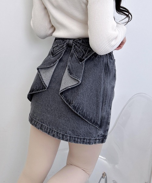 INGNI（イング）の「バックリボンデニムタイトスカート（デニムスカート・レディース・ブルー/グレー・FREE）」の13枚目の写真