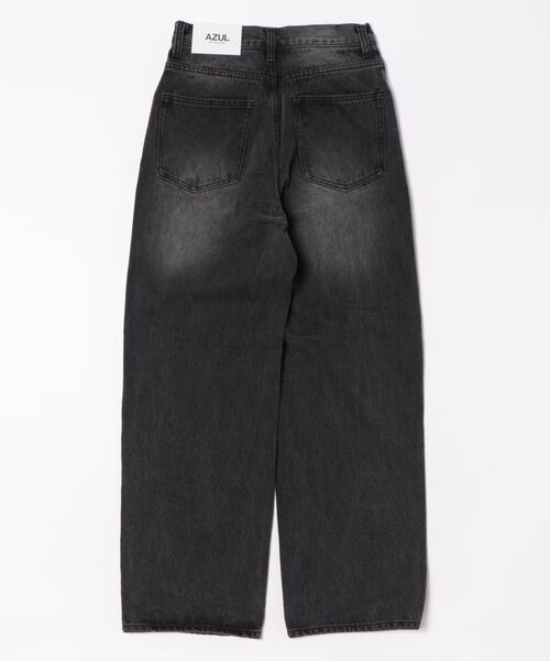 AZUL by moussy（アズールバイマウジー）の「AZUL DENIM レースワイドデニム（デニムパンツ・レディース・ライトブラック/ブルー・MEDIUM/SMALL）」の20枚目の写真