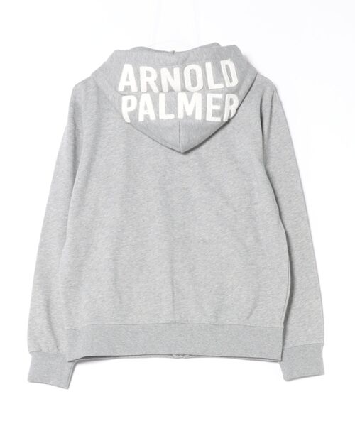 Arnold Palmer(アーノルドパーマー)の「シェア フードロゴ スウェット フルジップパーカー(パーカー・レディース・コーラル/グレー/ネイビー・XS/S/M/L/LL)」の4枚目の写真