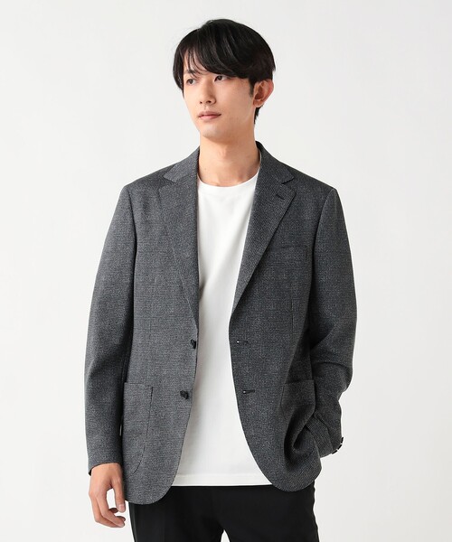 BEAMS HEART(ビームスハート)の「【5/21値下げ】ジャージプリント 2ボタン ジャケット(テーラードジャケット・メンズ・ネイビー/グレー・SMALL/MEDIUM/LARGE/X-LARGE)」の14枚目の写真